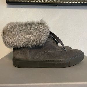 VINCE sneakers with Rabbit Fur